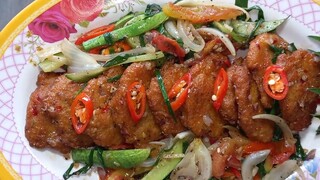 thịt bò muối sả ớt chiên dòn.cực dễ làm