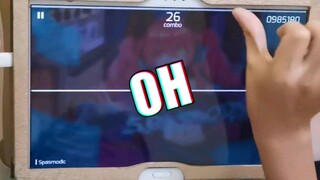 Game|Khi em trai 6 tuổi chơi game âm nhạc "Phigros" trước mặt bạn học