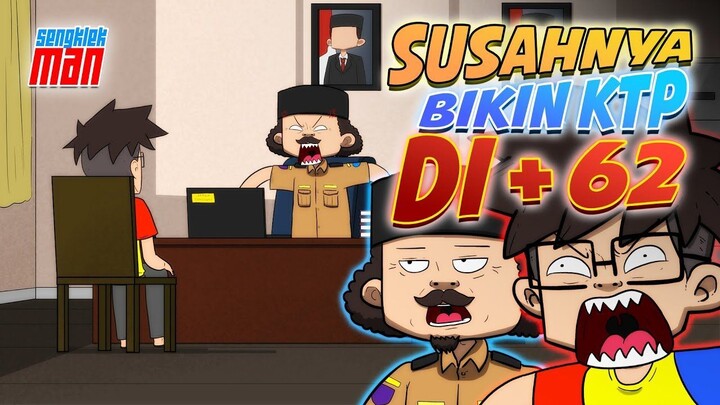 SUSAHNYA BIKIN KTP -  kartun lucu sengklekman