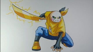 How To Draw Slash Sans Nghệ Thuật Vẽ Sans Vết Chém