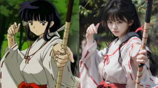 Both sassy and beautiful, Kikyo appears in real life! Stable Diffusion