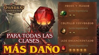 GEMAS para AUMENTAR DAÑO pasivo. (TODAS las Clases) - DIABLO IMMORTAL