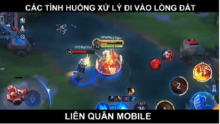 Các tình huống xử lý đi vào lòng đất trong game LQ