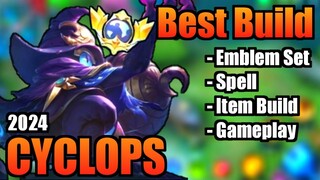 CYCLOPS BEST BUILD 2024 | TOP 1 GLOBAL CYCLOPS BUILD | CYCLOPS - MOBILE LEGENDS | MLBB