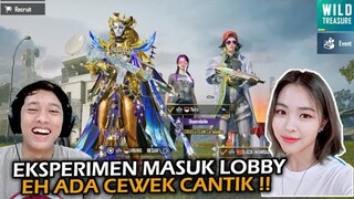 EKSPERIMEN MASUK LOBBY RANDOM PAKAI SKIN XSUIT TERNYATA ADA CEWEK CANTIK !! - PUBG MOBILE