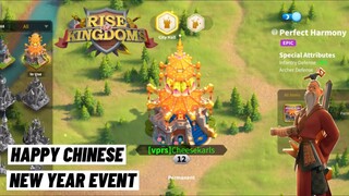 Rise of Kingdoms Gifts of The Seasons Chinese New Year Event Perfect Harmonay Epic Skin City Hall