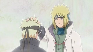 Naruto was so excited when he saw his father for the first time that he punched him