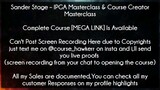 Sander Stage Course IPGA Masterclass & Course Creator Masterclass Download