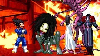 [Mugen] When Vegeta encounters Sadako's hunger, the transformation damage is so terrible