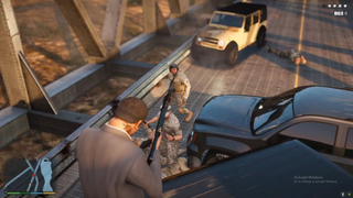 GTA 5 Cầm 6 Nòng Solo VS Cả Khu Quân Đội Cầm Dao Cái Kết Súng Bắn Cũng Không Lại ....