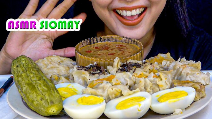 ASMR SIOMAY DIMSUM | DUMPLINGS  SIOMAY | ASMR INDONESIA | EATING SOUNDS