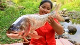 Cooking Big Fish with Spicy Recipe for food By village - Cooking Life