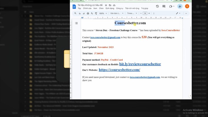 [30$] Steven Dux – Freedom Challenge Course | CoursesBetter.com