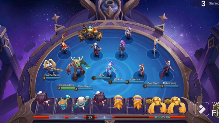 Magic Chess Eva's 1st Skill + Prince/Multi-synergy effect