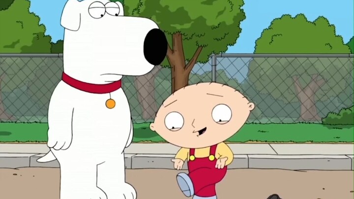 Stewie likes to laugh at his feet