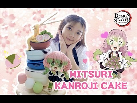 BIKIN CAKE TER-FAVORIT!!! CAKE MITSURI KANROJI DEMON SLAYER