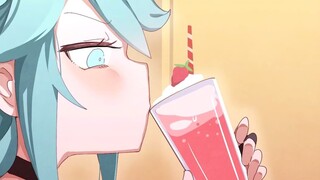 Girls who love crafts video version: Milkshake (white sticky liquid on top) saves humanity