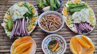 Thơm Ngất Ngây Với Tô Mắm Lóc Chưng Chấm Đậu Rồng Chuối Khế| TKQ & Family T748