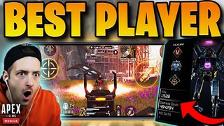 Reacting to THE BEST PATHFINDER PLAYER in Apex Legends Mobile (1,500 Kills, 400,000+ Damage)