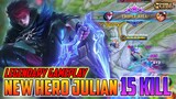 Julian Mobile Legends , Next New Hero Julian Legendary Gameplay - Mobile Legends Bang Bang