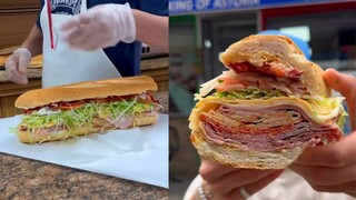 ساندويتش إيطالي قوي في نيويورك، حجم جامبو يحتوي على 7 أنواع من اللحوم في قضمة واحدة