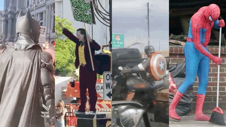 The anti-racism riots in the United States have gradually turned into large-scale comic exhibitions