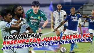 MAKIN PASTI ❗ PELUANG AREMA FC JUARA MAKIN BESAR JIKA BISA KALAHKAN TIM-TIM INI