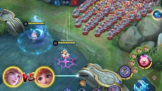 support vs support (floryn vs angela vs 100 minions mage build )