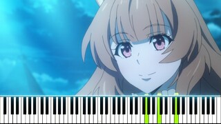 [Tate no Yuusha no Nariagari ED 1] "Kimi no Namae" - Chiai Fujikawa (Synthesia Piano Tutorial)