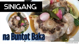 SINIGANG NA BUNTOT NG BAKA