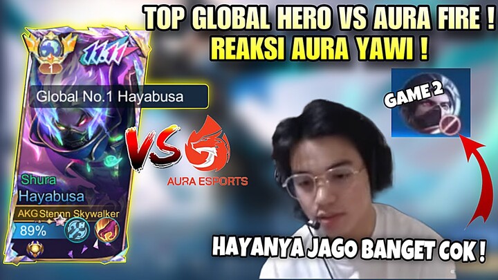 KETEMU AURA FIRE + REAKSI AURA YAWI ! HAYABUSAKU SAMPAI DI BAN !TOP 1 GLOBAL HAYABUSA VS AURA !