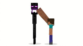 [Game]Monster killing scenes in Minecraft