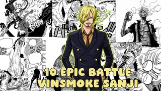 10 MOMEN EPIC PERTARUNGAN VINSMOKE SANJI!