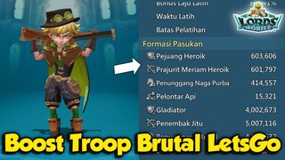 Solo Trap 16M Pasukan Untuk Lawan INDO Klan Legend [HLI] Gilee LB Niat Boost Trops | Lords Mobile