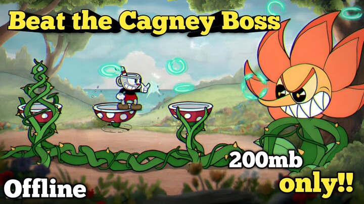 CUPHEAD ANDROID APK GAMEPLAY | CAGNEY CARNATION BOSS VS CUPHEAD ON ANDROID NEW SKILLS AND ULTIMATE