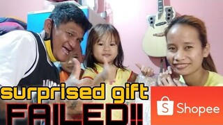 Failed surprised gift kay tatay || shopee order