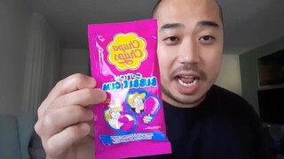 ASMR Cotton Candy Chewing Gum (Eating Sound, Slow & Agressive Hand Movements)