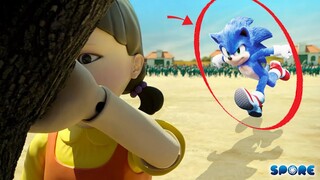 What If Sonic Plays In Squid Game | SPORE