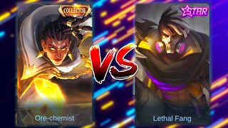 Brody Ore-chemist Skin VS Lethal Fang Skin | MLBB
