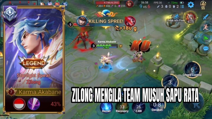 ZILONG MENGILA TEAM MUSUH SAPU RATA
