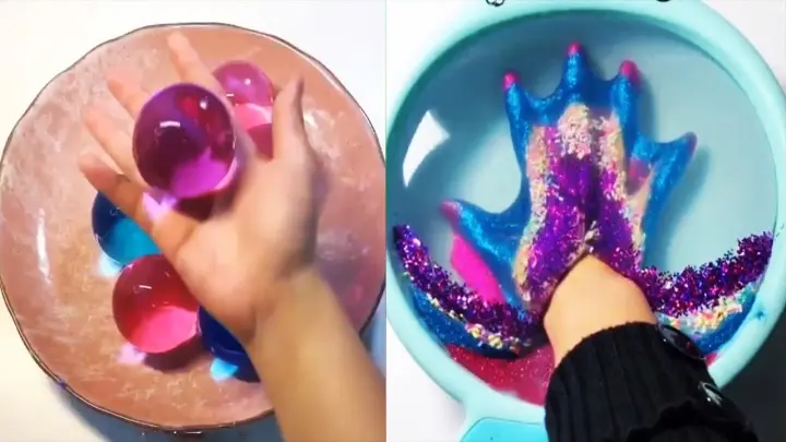 The Most Satisfying Slime Asmr Videos Relaxing Satisfying Slime Floam Slime Bilibili