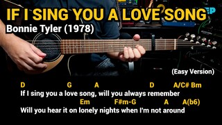 If I Sing You a Love Song - Bonnie Tyler (1978) Easy Guitar Chords Tutorial with Lyrics Part 1 REELS