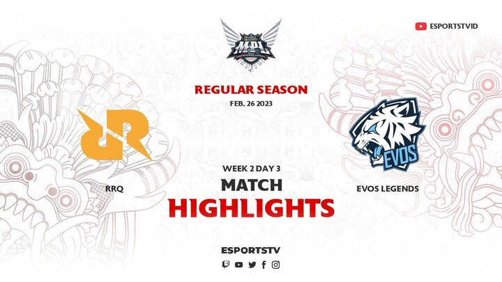 RRQ vs EVOS Legends HIGHLIGHTS MPL ID S11 | EVOS vs RRQ ESPORTSTV