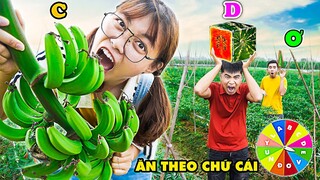 Thử Thách Ăn Đồ Ăn Màu Xanh Lá Theo Bảng Chữ Cái Tự Kiếm Trên Cánh Đồng - Hà Sam