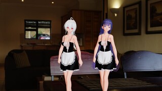 布料解算/双人MMD-WiggleWiggle