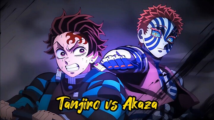 Akaza Vs Tanjiro Kamado #anime #Dravyn #DemonSlayer ##shorts
