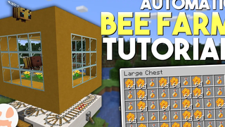 Minecraft AUTOMATIC BEE FARM กวดวิชา น้ำผึ้ง + ฟาร์มรังผึ้ง ง่าย ๆ