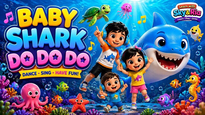 Baby Shark Song for Kids 🦈 | Sing & Dance | 宝宝鲨鱼儿歌