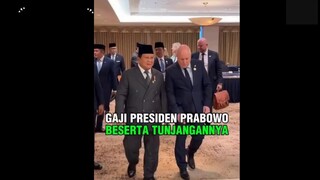 Inilah Gaji Presiden Prabowo Beserta Tunjangannya‼️