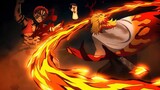 Demon Slayer- Rengoku vs Akaza Anime Battle